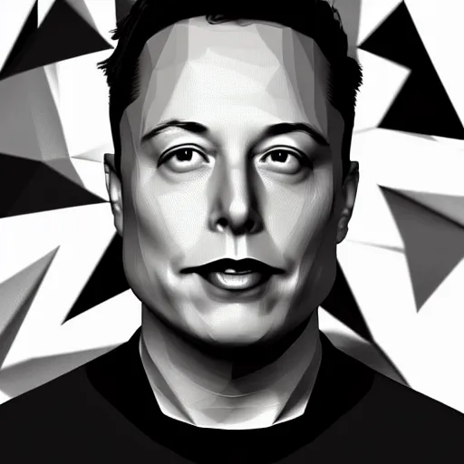 Prompt: low-poly 3d render of Elon Musk