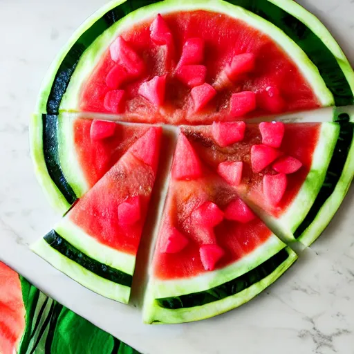 Image similar to watermelon pizza