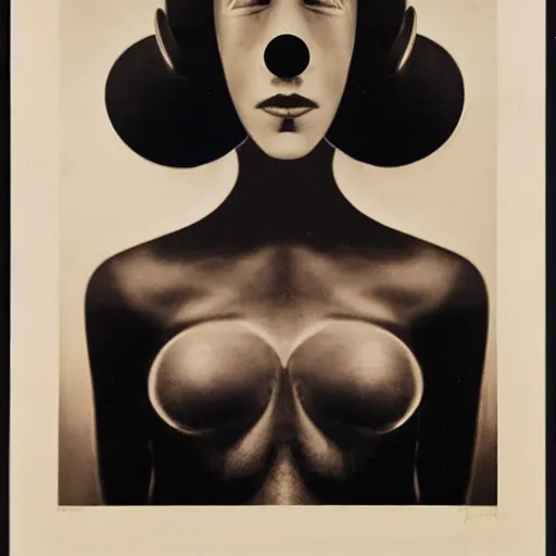 Image similar to A portrait of a beautiful cyberpunk girl, octopus, by Man Ray, fine art