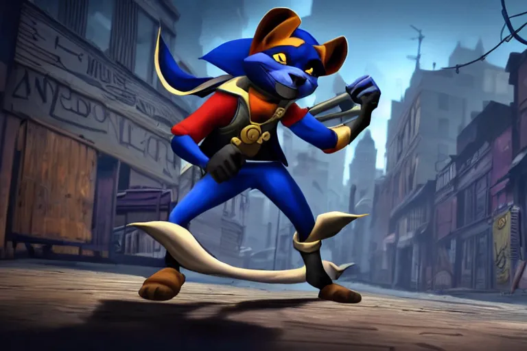 Prompt: sly cooper in a dark and gritty reboot from the makers of assassin's creed