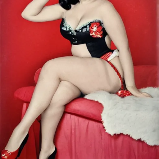 Image similar to curvy pin - up girl hilda