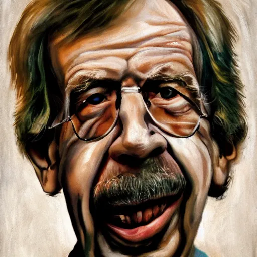 Image similar to portrait of vaclav havel as the it by stephen king