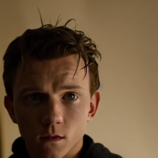 Prompt: Tom Holland as Jesse Pinkman, HD, photorealistic, cinematic lighting