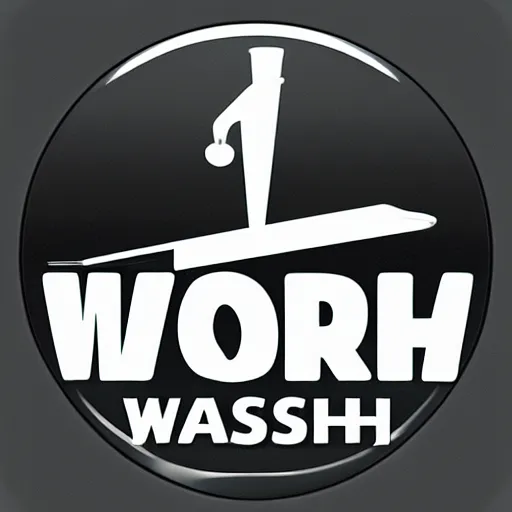 Prompt: modern self-service car wash logo