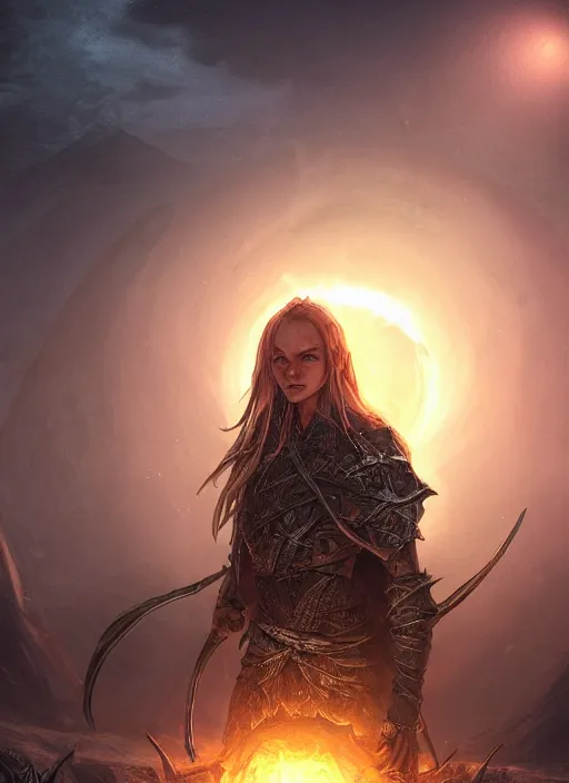 Image similar to night village, ultra detailed fantasy, elden ring, realistic, dnd character portrait, full body, dnd, rpg, lotr game design fanart by concept art, behance hd, artstation, deviantart, global illumination radiating a glowing aura global illumination ray tracing hdr render in unreal engine 5