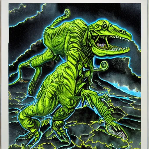 Prompt: “ bernie wrightson ” pushead ” chernobyl phytosaur aerial horror shape 1 0 2 4 x 1 0 2 4