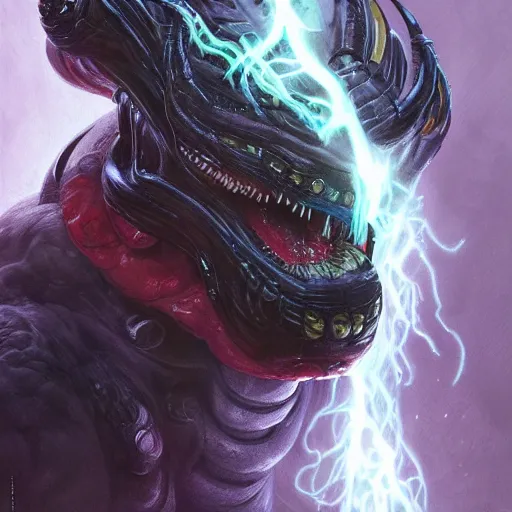 Prompt: thor fused with venom symbiote | slimy black goo | cinematic lighting | award - winning | closeup portrait | by donato giancola and mandy jurgens and charlie bowater | featured on artstation | pencil sketch | sci - fi alien