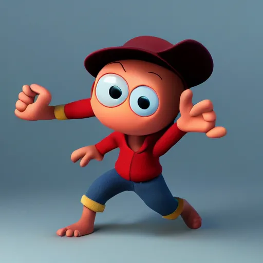 Prompt: kids next door from cartoon network, 3 d modelling, 4 k render, unreal, sculptures - n 4