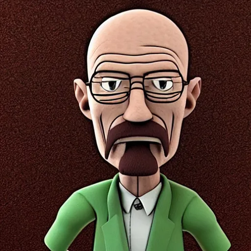 Prompt: walter white as eustace in courage the cowardly dog, movie still
