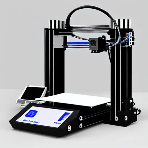 Prompt: 3 d printer 3 d printing a 3 d printer