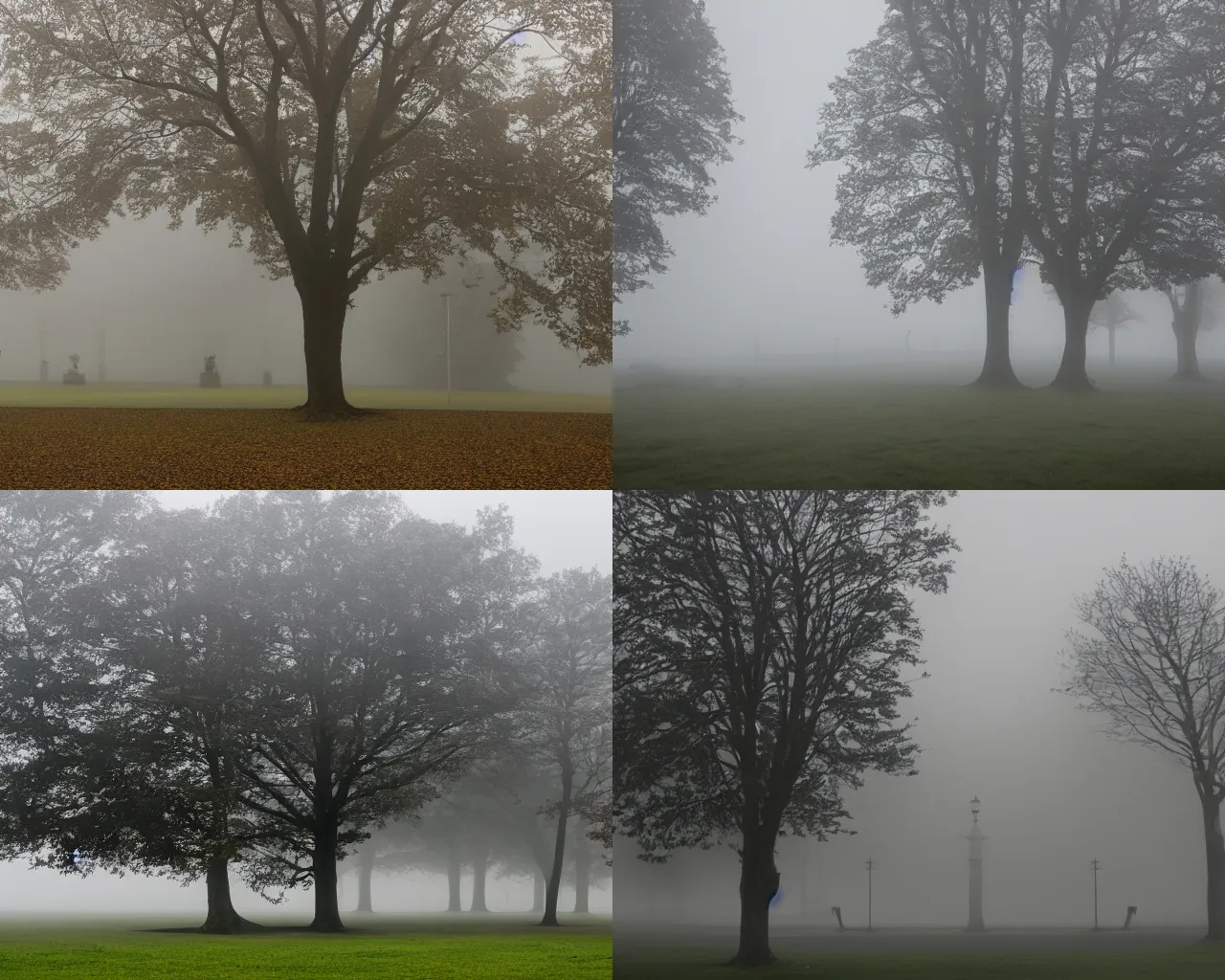 Prompt: A british school on a foggy morning