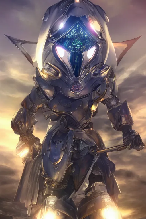 Image similar to helmet armor guardian destiny in witch queen illumination ray tracing hdr fanart arstation by sung choi robot ninja mask and eric pfeiffer and gabriel garza and casper konefal