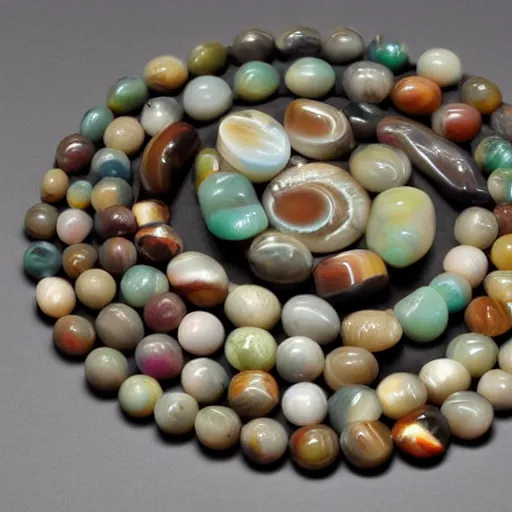 Image similar to banded agates that resemble a tropical beach