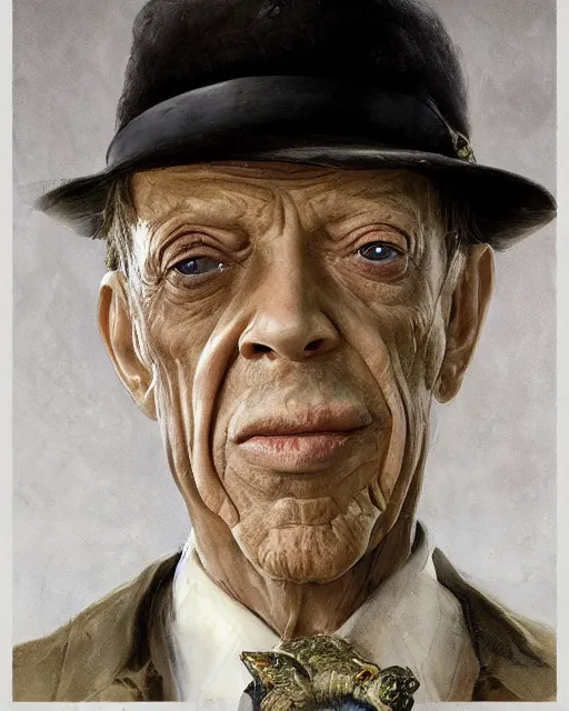 Prompt: portrait of don knotts from incredible mr limpet, character portrait, ultra realistic, concept art, intricate details, highly detailed by greg rutkowski, gaston bussiere, craig mullins, simon bisley