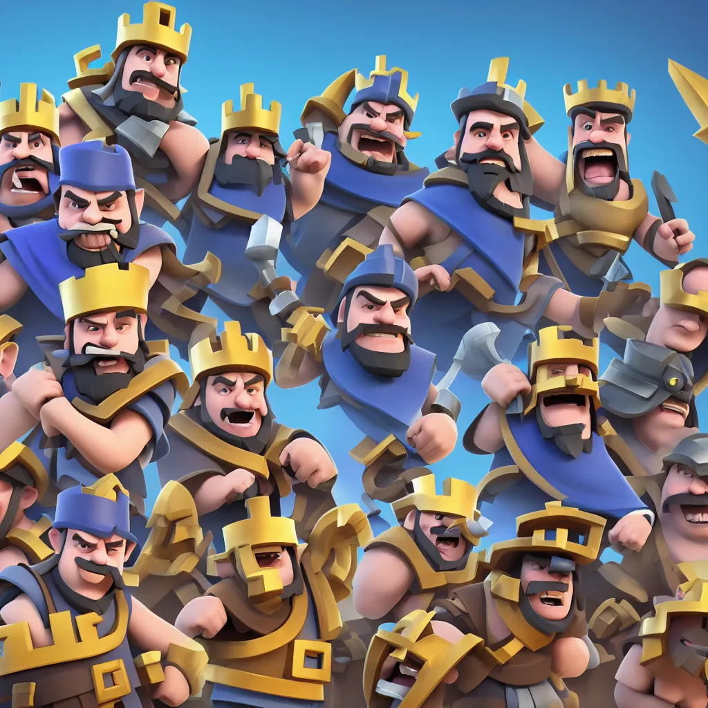 Image similar to clash royale as a 3rd person shooter made by supercell games