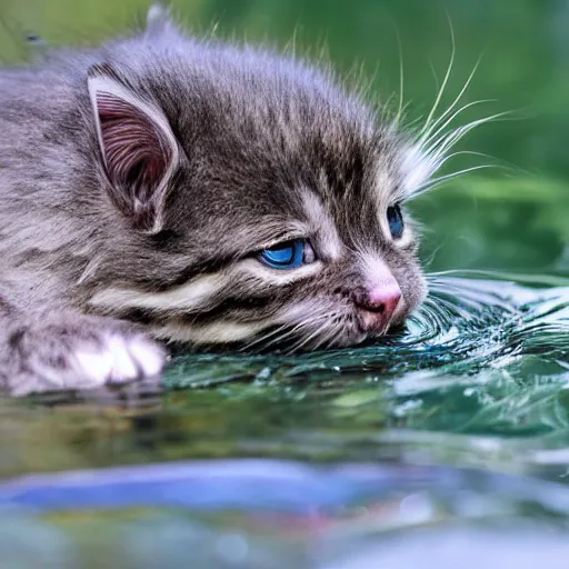 Image similar to water kitten