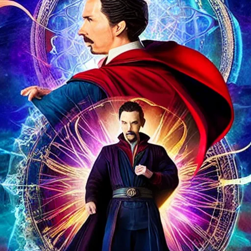 Prompt: Doctor Strange teams up with a mysterious teenage girl from his dreams who can travel across multiverses, to battle multiple threats, including other-universe versions of himself, which threaten to wipe out millions across the multiverse. They seek help from Wanda the Scarlet Witch, Wong and others.