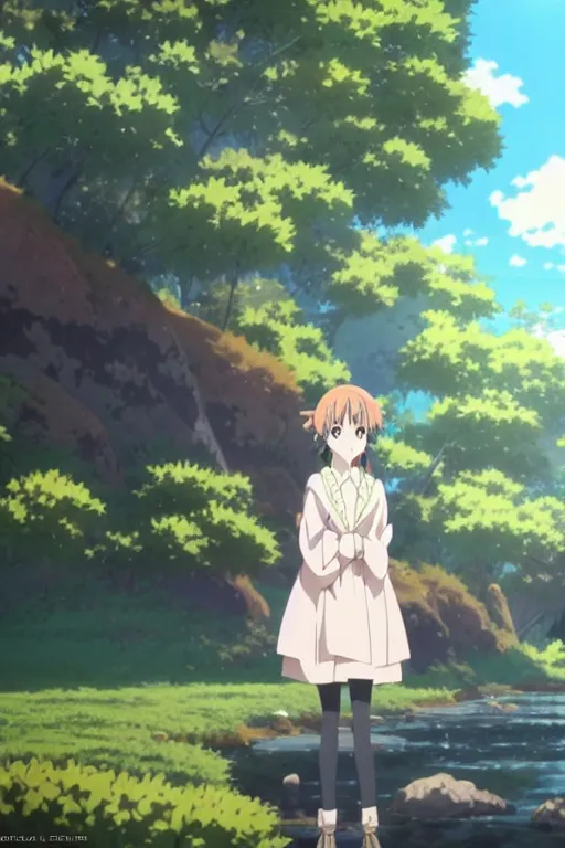 Image similar to a portrait of a character in a scenic environment by kyoto animation