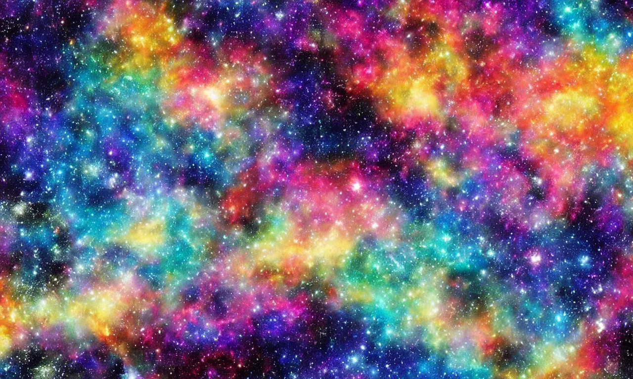 Prompt: colorful galaxy by studio ghibli