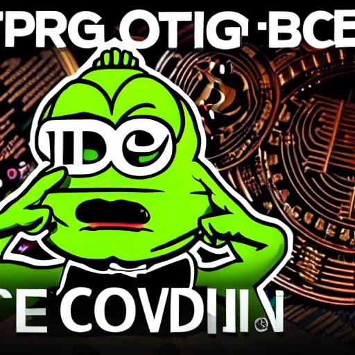 Image similar to pepe love crypto, trading, bitcoin