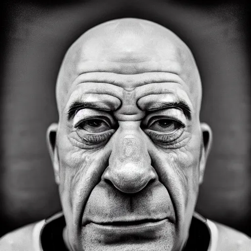 Prompt: portrait of Homer Simpson in the style of Lee Jeffries, award-winning, detailed, 82 mm sigma art, close up