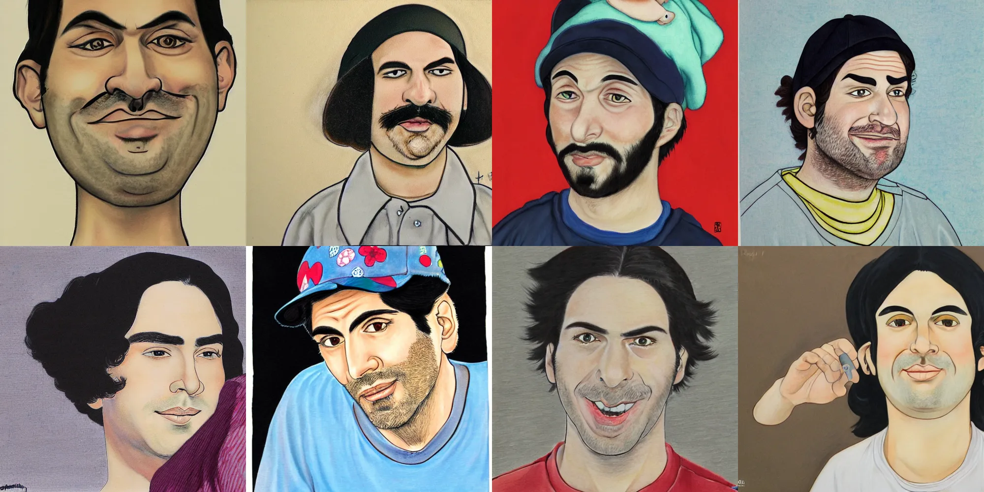 Prompt: h 3 h 3 hila klein by tsuguharu foujita, detailed, high quality, classic art