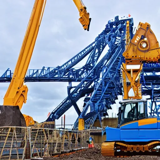 Image similar to bucket wheel excavator robot