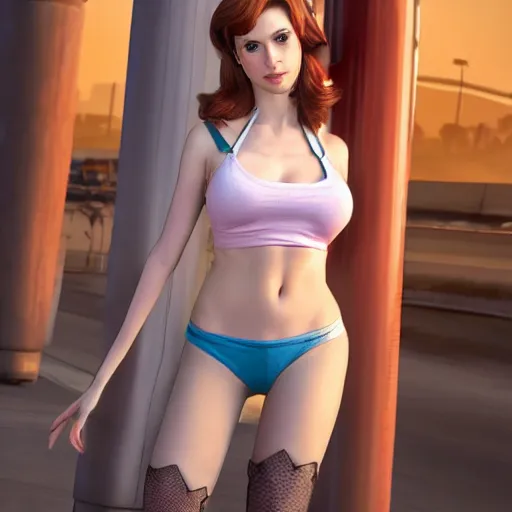 Prompt: amouranth as a GTA style character on a loading screen, 4k, high detail, high-resolution photograph, professional photography, ultra-detail