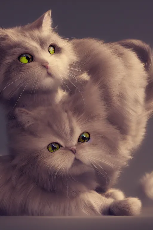 Prompt: anime cute cat, ultra realistic, concept art, intricate details, highly detailed, photorealistic, octane render, 8 k