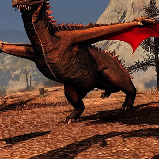 Image similar to Dragons in Red Dead Redemption