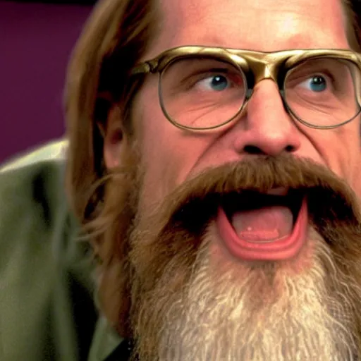 Image similar to Live Action Still of Jerma985 in The Big Lebowski, real life, hyperrealistic, ultra realistic, realistic, highly detailed, epic, HD quality, 8k resolution, body and headshot, film still