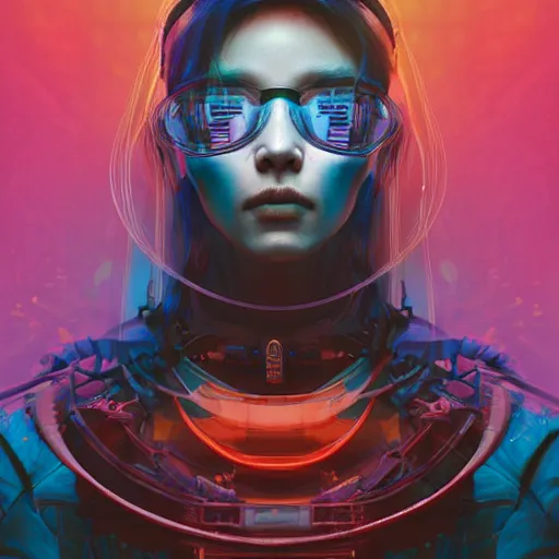 Image similar to hyperrealistic portrait of a woman monster astronaut, full body portrait, well lit, intricate abstract. cyberpunk, intricate artwork, by Tooth Wu, wlop, beeple. in the style of Jin Kagetsu, James Jean and wlop, highly detailed, sharp focus, intricate concept art, digital painting, ambient lighting, 4k, artstation