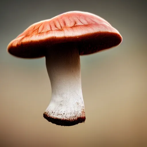 Prompt: a mushroom coated in layers of overlapping teeth