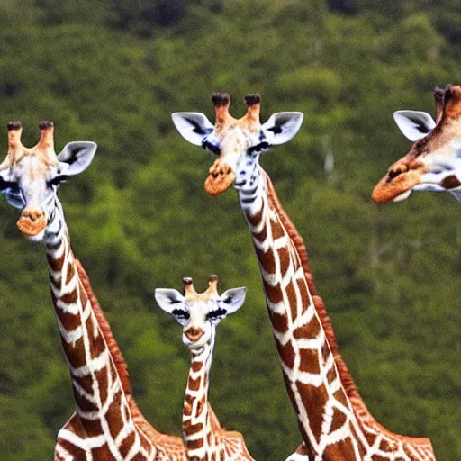 Image similar to giraffes making a heart with their necks