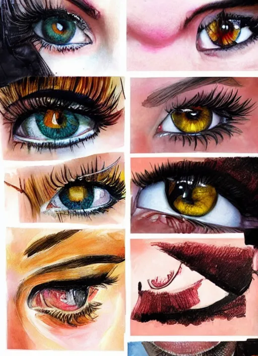 Practicing semi realistic anime eyes 1# — Hive