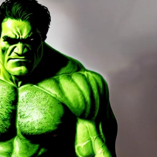 Image similar to Joaquin Phoenix as the hulk, hyperdetailed