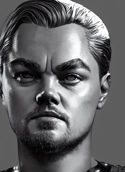 Prompt: cyberpunk portrait of beautiful cyber Leonardo DiCaprio, Leonardo DiCaprio, cyberpunk, photorealistic, octane render, beautiful eyes, 35mm, coherent, intricate, 4k, intricate details, concept art, studio lighting, trending or artstation, award winning, hyperrealistic, 8k, hd