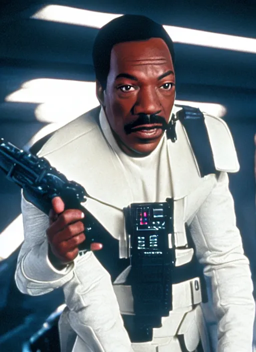 Image similar to Eddie Murphy in Star wars movie