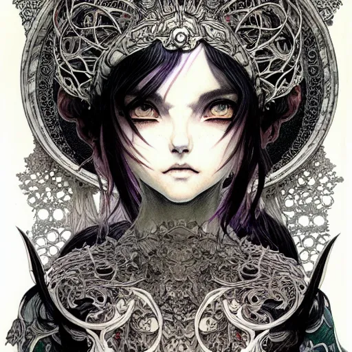 Image similar to prompt: Portrait painted in world of Warcraft style drawn by Vania Zouravliov and Takato Yamamoto, inspired by Fables, intricate acrylic gouache painting, high detail, sharp high detail, manga and anime 2000