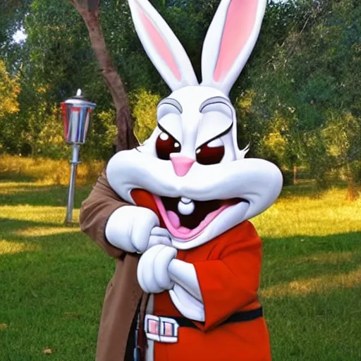 Prompt: bugs bunny as big chungus in real life