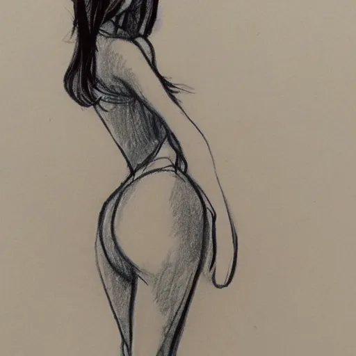 Image similar to milt kahl sketch of victoria justice with kim kardashian body