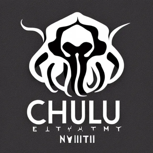 Image similar to elegant modern logo of cthulhu