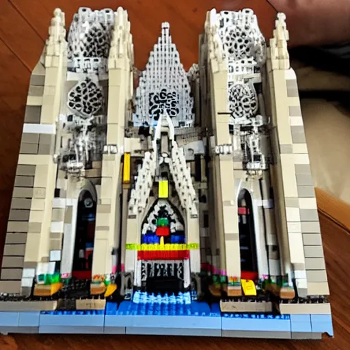 Image similar to Notredame made with Lego