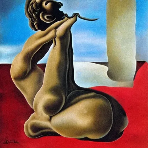 Image similar to inappropriate reflection by salvador dali, award winning art