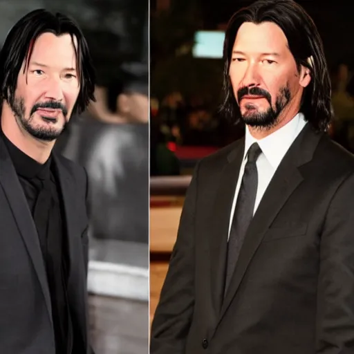 Prompt: keanu revees with marcos jeeves