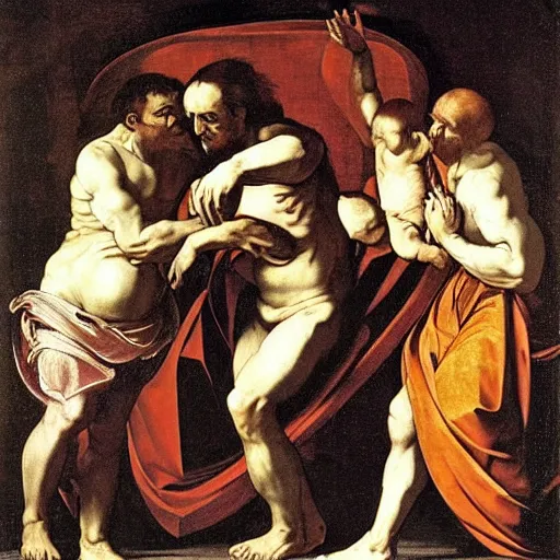 Prompt: ouroboros, by raphael, caravaggio