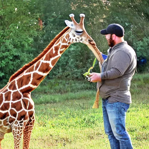 Image similar to a Giraffe-Pug Hybrid, A Giraffe that looks like a pug, huge tusks, afternoon hangout, good times photograph, candid