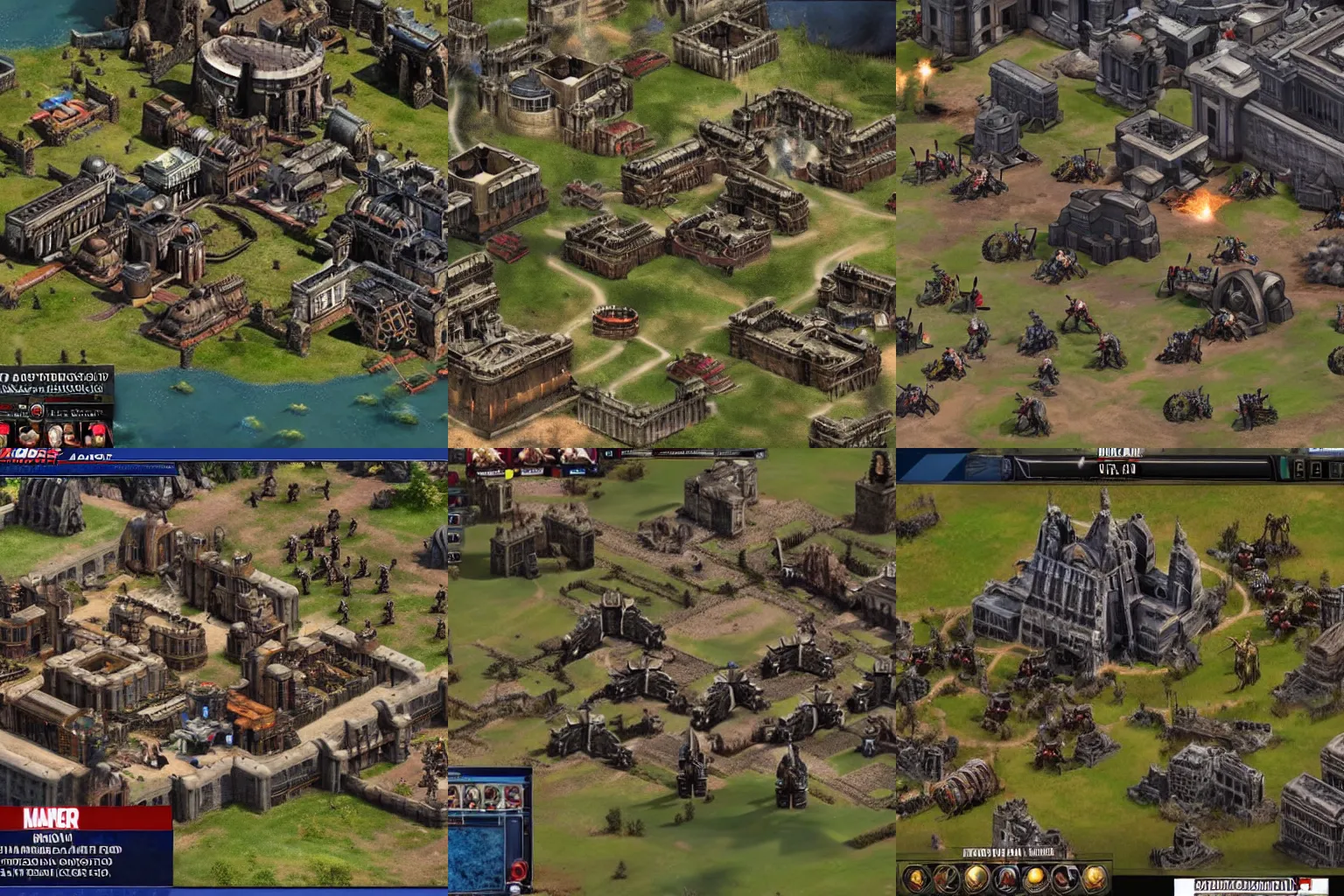Prompt: Avengers HQ in age of empires