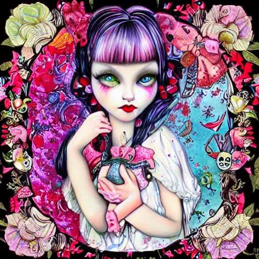 Prompt: artwork in the style of Jasmine Becket-Griffith