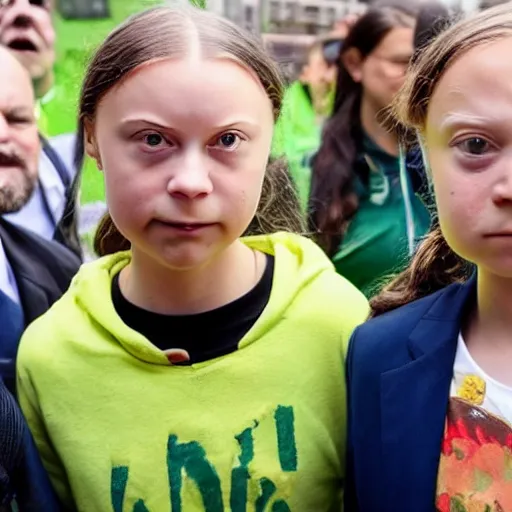 Prompt: greta thunberg is madder